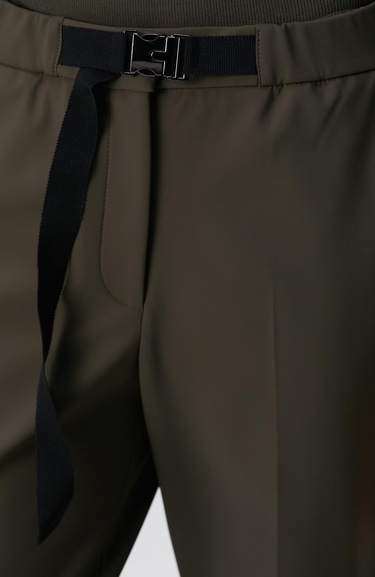  Network Kadın Haki N-Tech Kemer Detaylı Pantolon