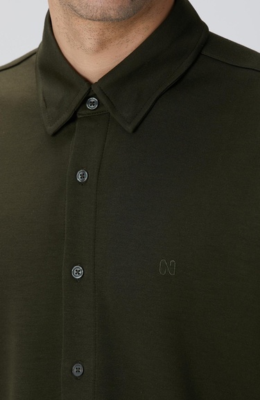  Network Erkek Haki Gömlek