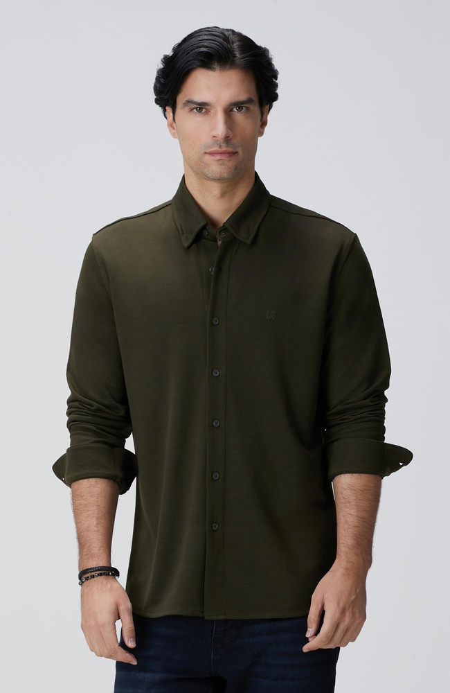  Network Erkek Haki Gömlek