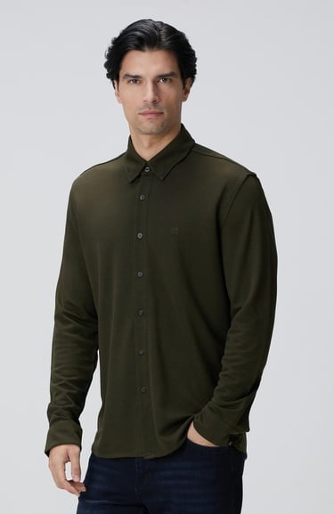  Network Erkek Haki Gömlek