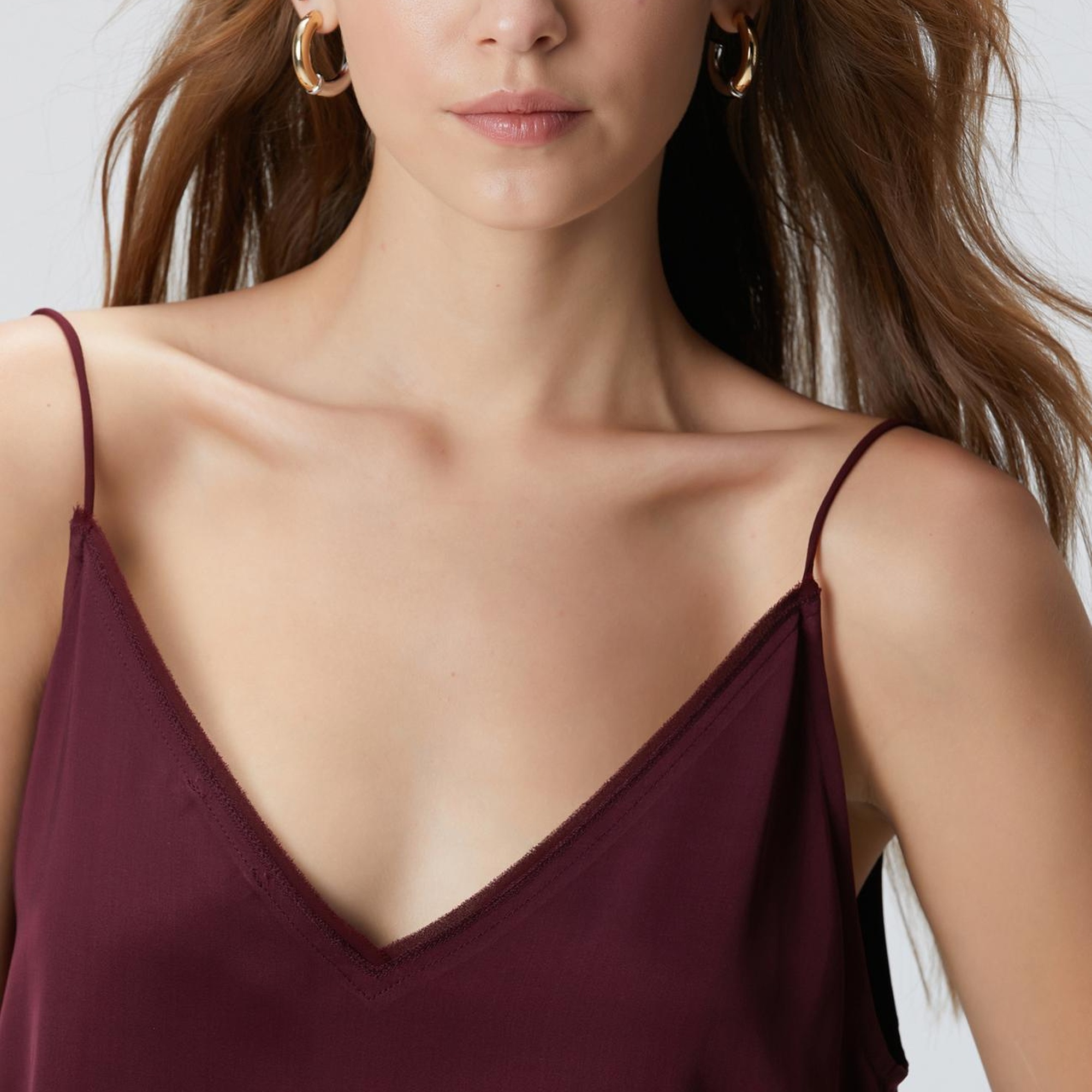 Network Kadın Bordo Bluz