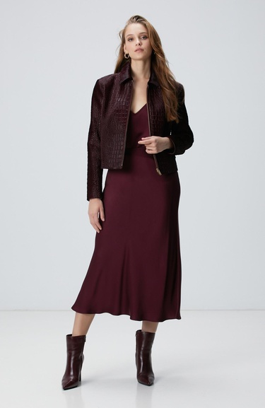  Network Kadın Bordo Bluz