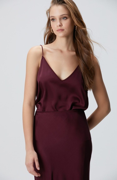  Network Kadın Bordo Bluz