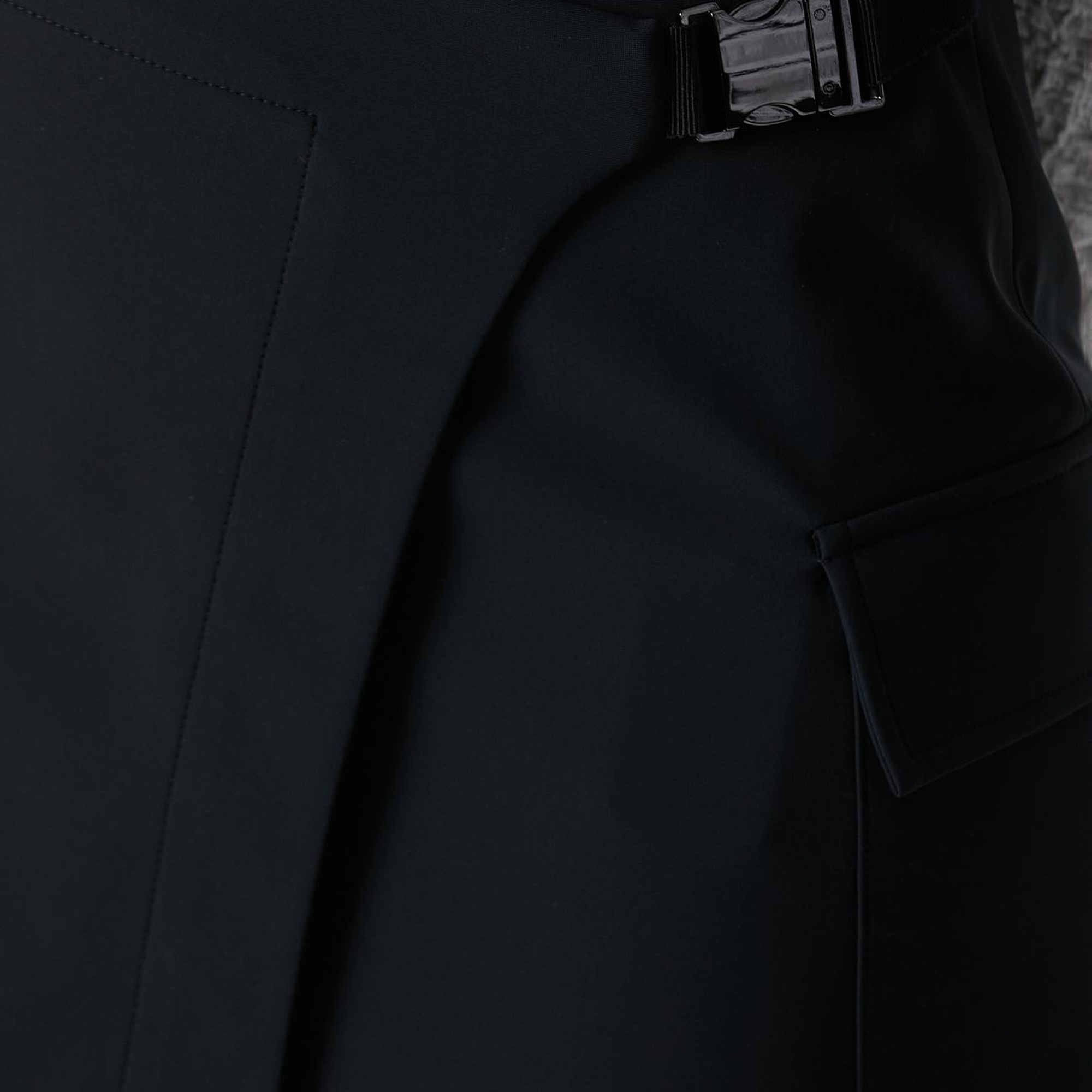 Network Kadın Siyah N-Tech Toka Detaylı Mini Etek