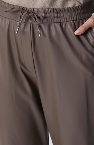  Network Kadın Vizon Vegan Deri Pantolon