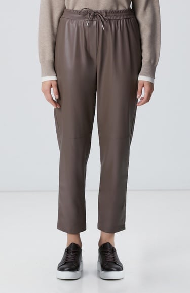  Network Kadın Vizon Vegan Deri Pantolon