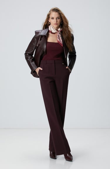  Network Kadın Vişne Pantolon