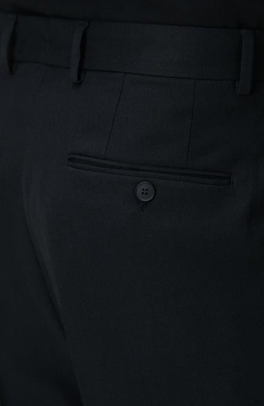  Network Erkek Siyah Jakarlı Comfort Fit Pantolon