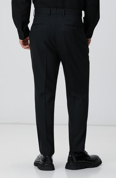  Network Erkek Siyah Jakarlı Comfort Fit Pantolon