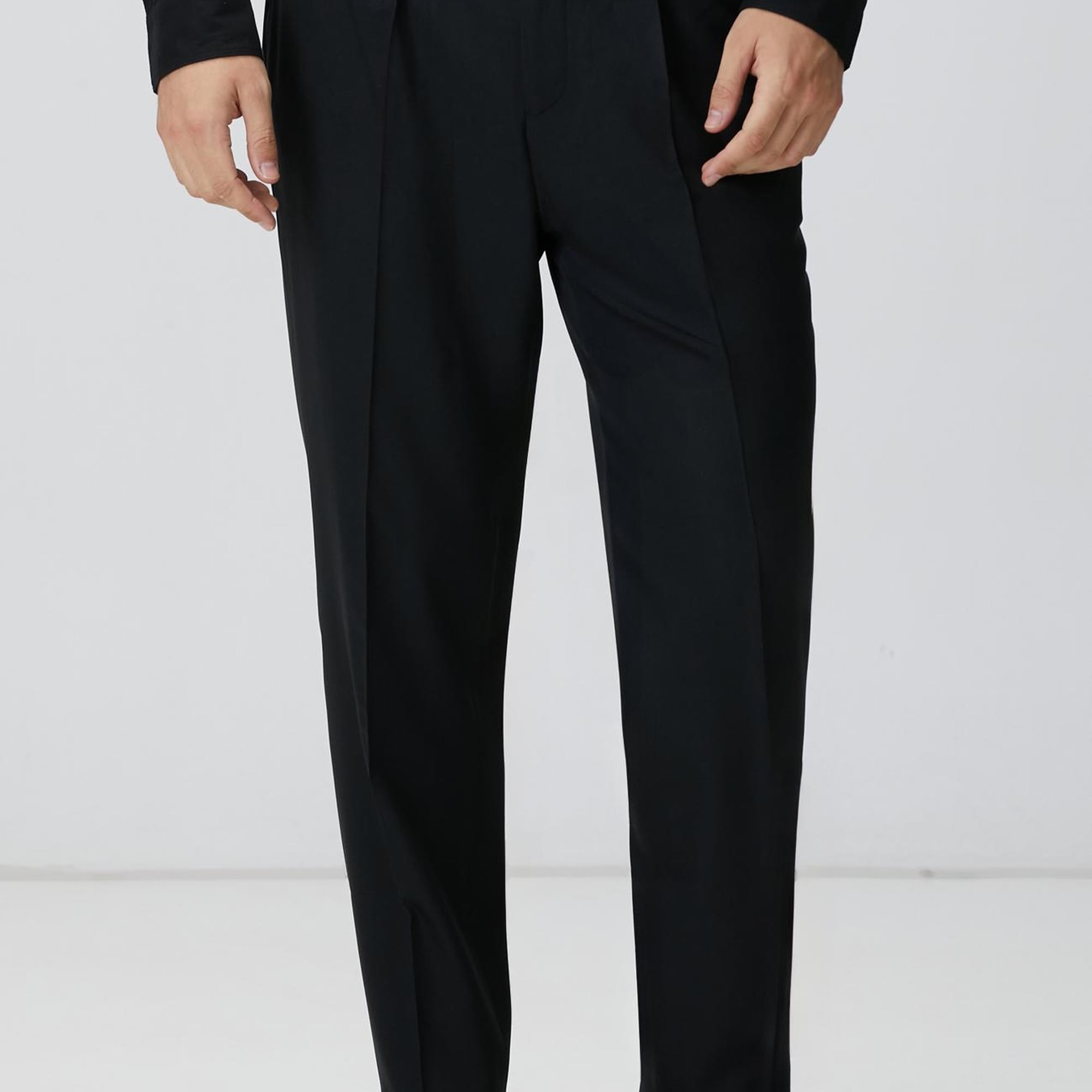 Network Erkek Siyah Jakarlı Comfort Fit Pantolon