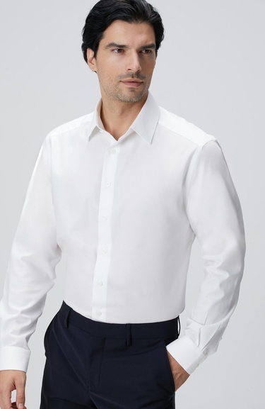  Network Erkek Beyaz Non-Iron Oxford Gömlek