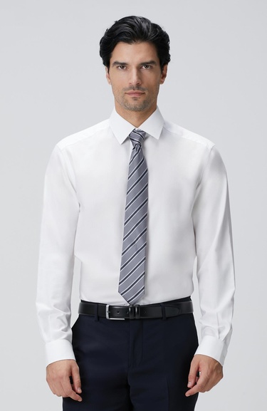  Network Erkek Beyaz Non-Iron Oxford Gömlek