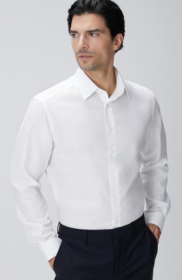  Network Erkek Beyaz Non-Iron Oxford Gömlek