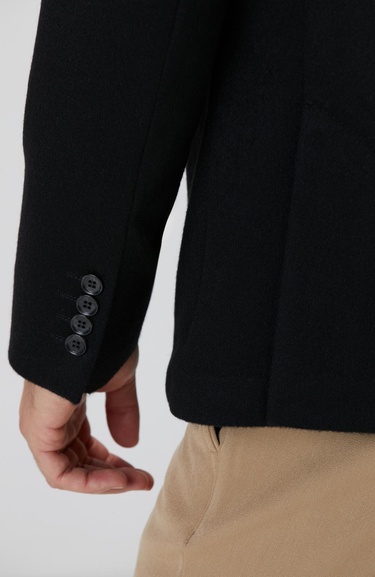  Network Erkek Limited Siyah Kaşmir Ceket