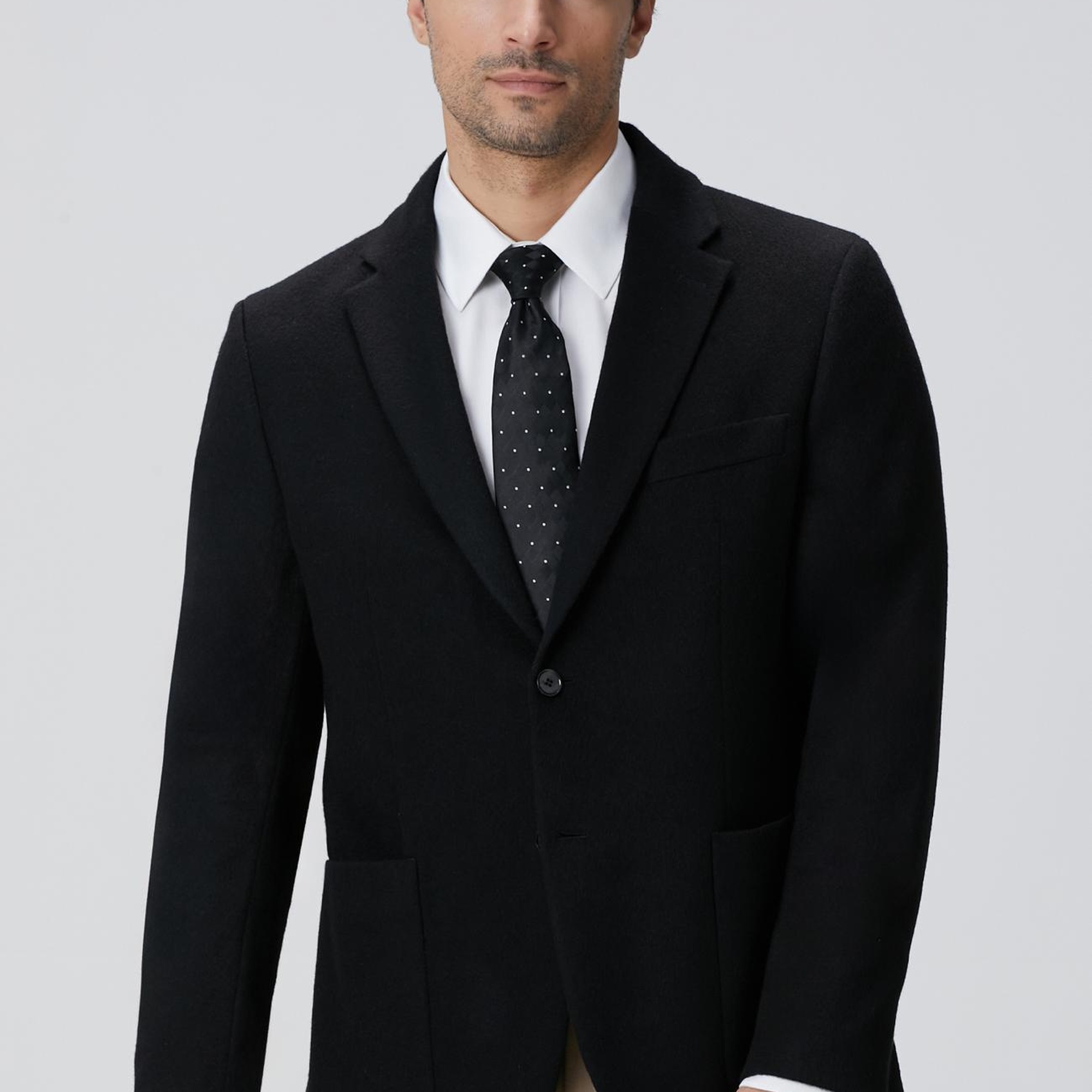 Network Erkek Limited Siyah Kaşmir Ceket