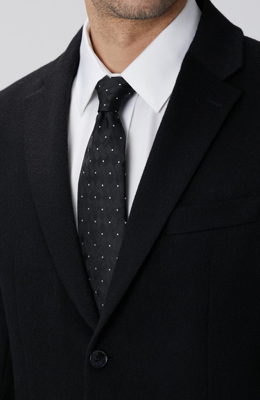  Network Erkek Limited Siyah Kaşmir Ceket