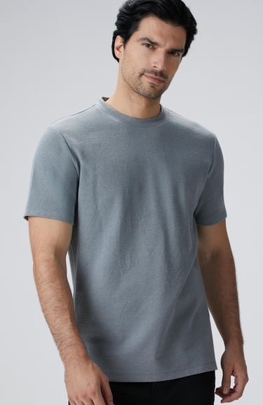  Network Erkek Mint Nane Jakarlı T-shirt