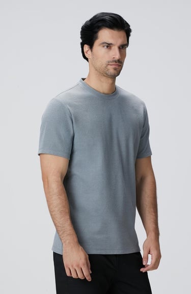  Network Erkek Mint Nane Jakarlı T-shirt