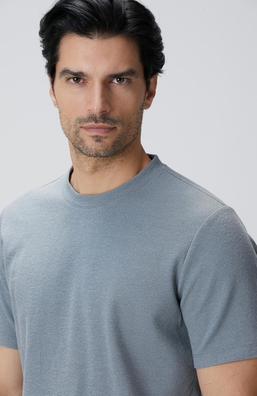  Network Erkek Mint Nane Jakarlı T-shirt