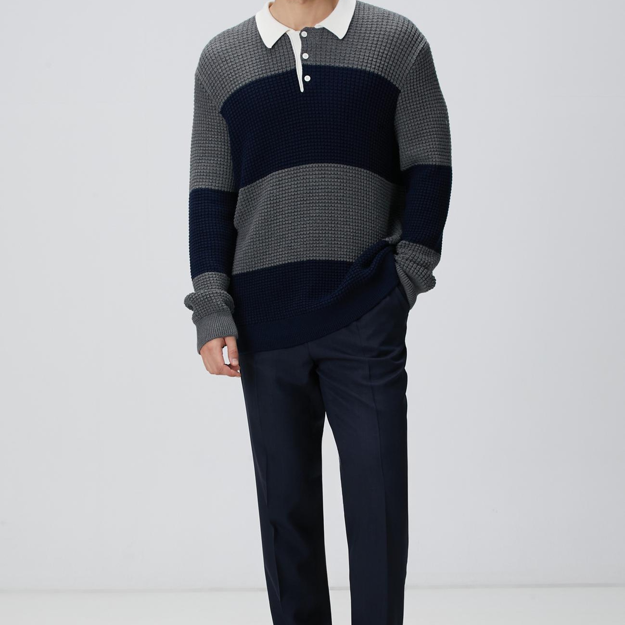 Network Erkek Lacivert Comfort Fit Pantolon