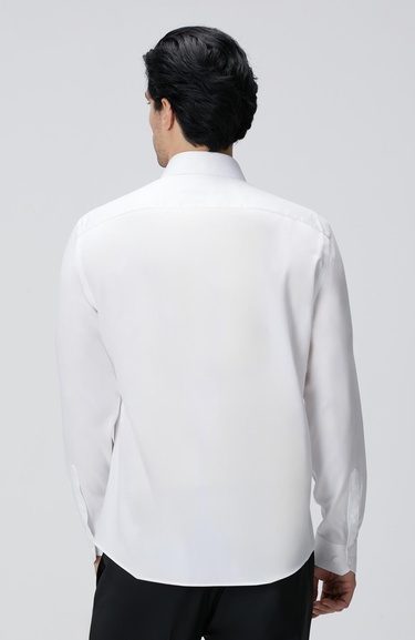  Network Erkek Non-Iron Beyaz Gömlek