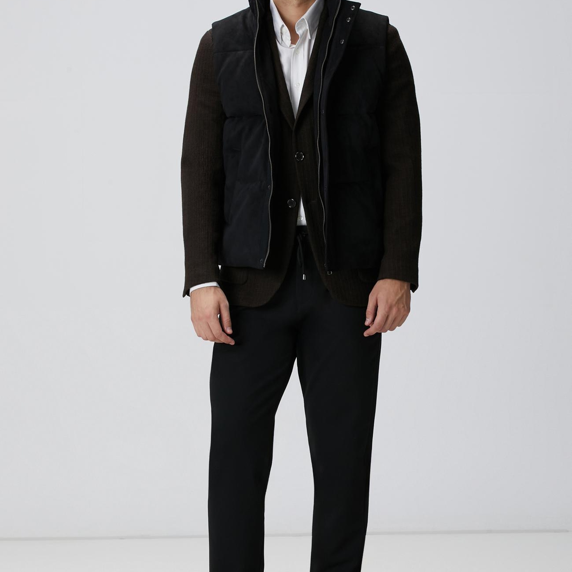 Network Erkek Siyah Örme Pantolon