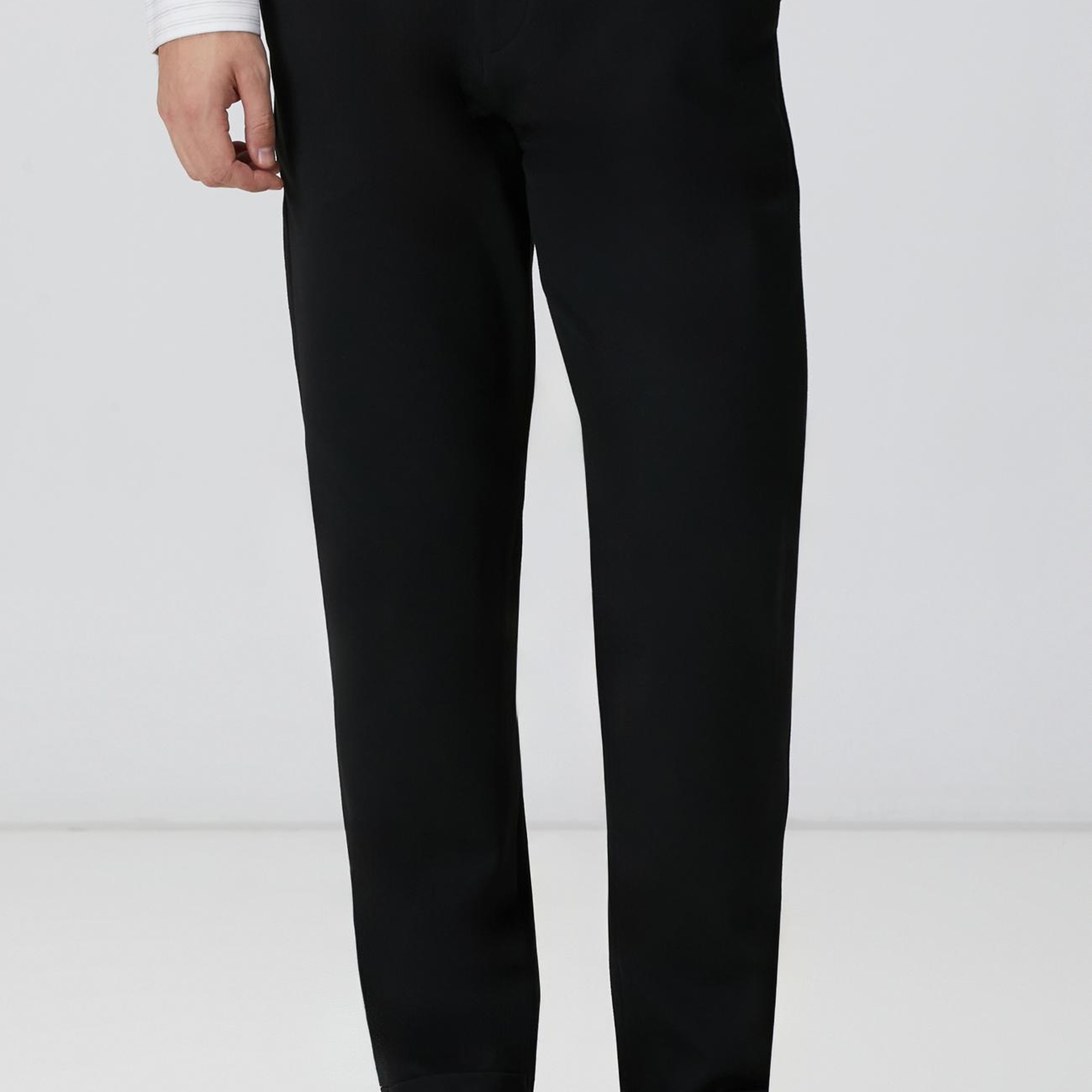 Network Erkek Siyah Örme Pantolon