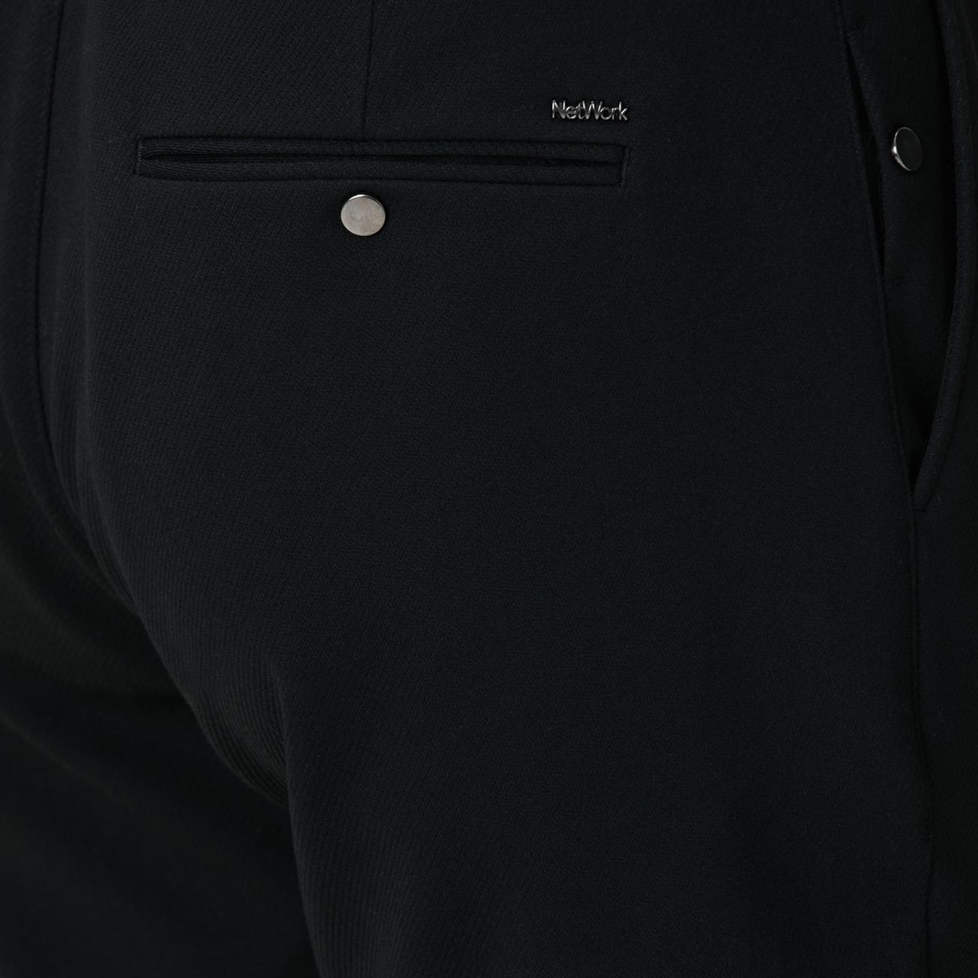 Network Erkek Siyah Örme Pantolon