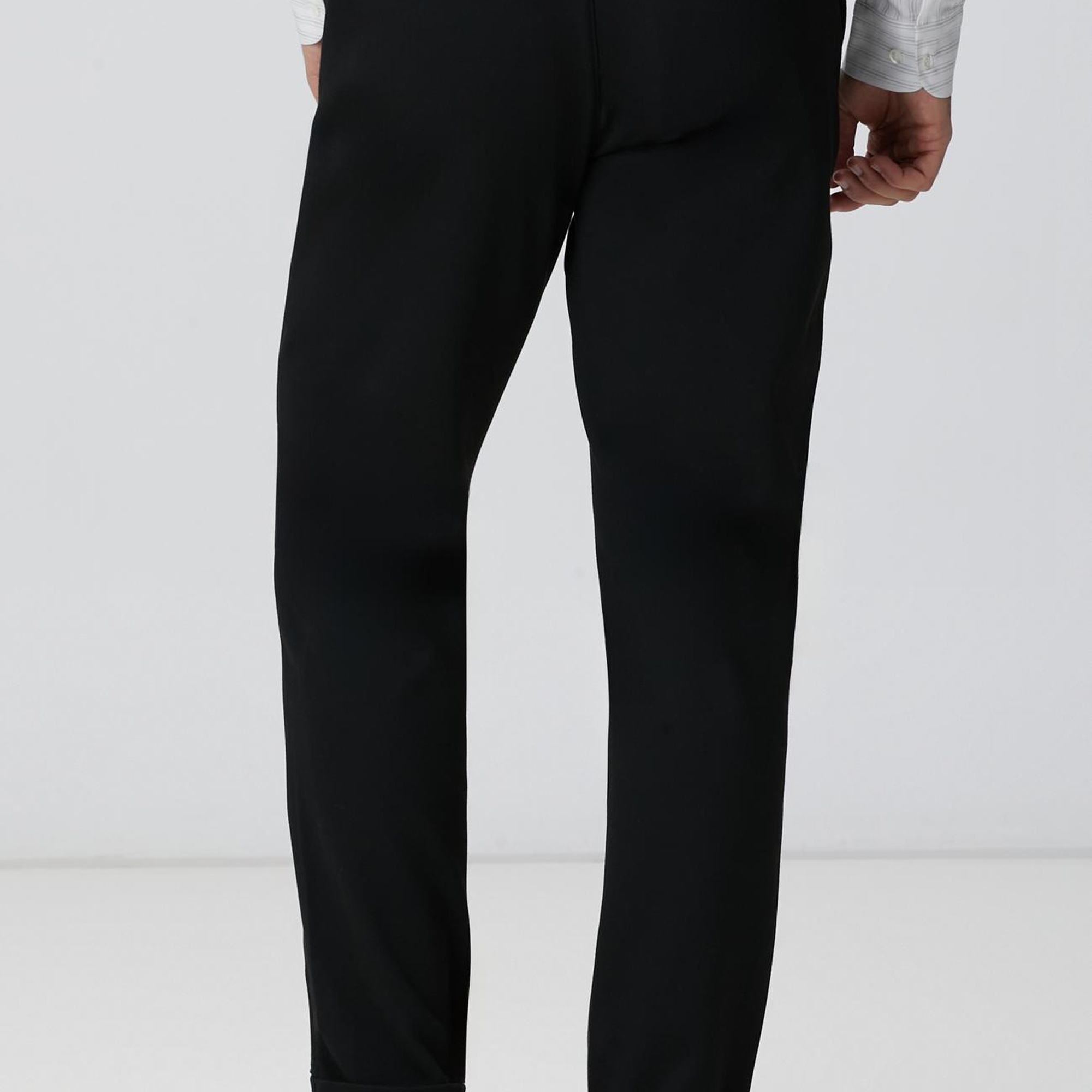 Network Erkek Siyah Örme Pantolon