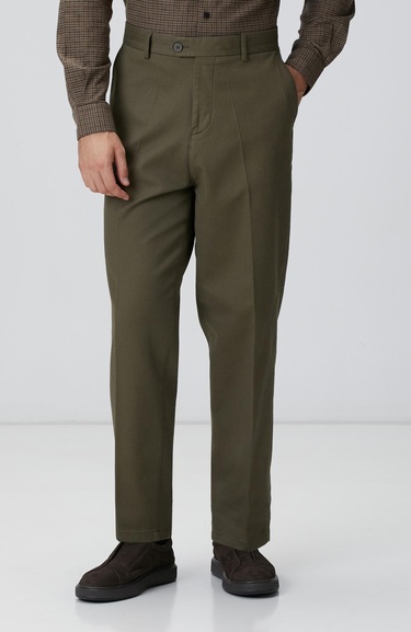  Network Erkek Haki Casual Chino Pantolon