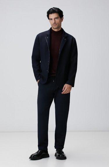  Network Erkek Lacivert Örme Pantolon