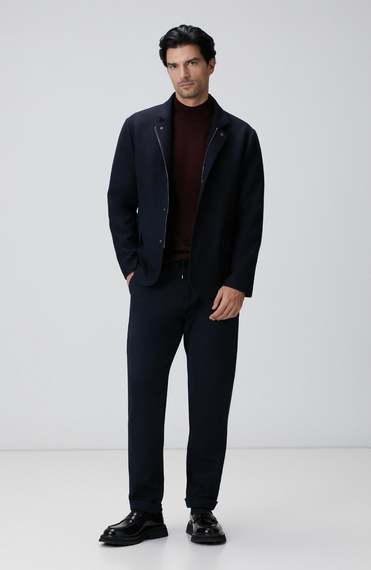  Network Erkek Lacivert Örme Pantolon