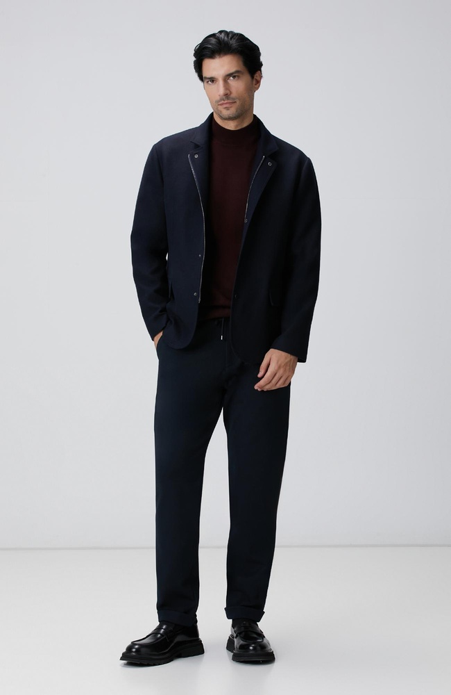  Network Erkek Lacivert Örme Pantolon