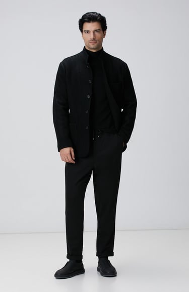  Network Erkek Siyah Comfort Eşofman Altı