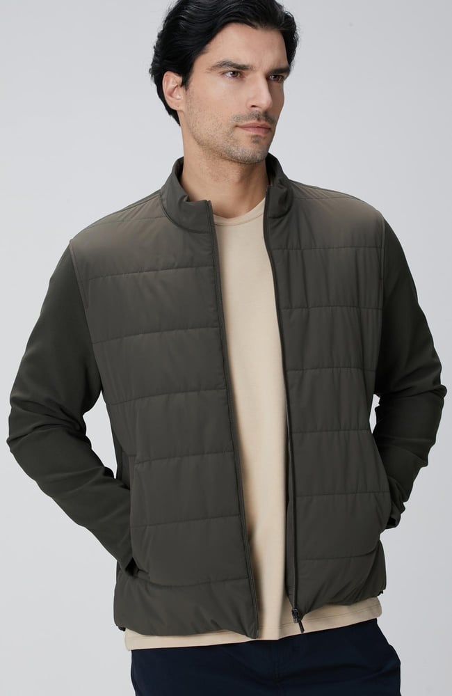  Network Erkek Haki Triko Kollu Mont