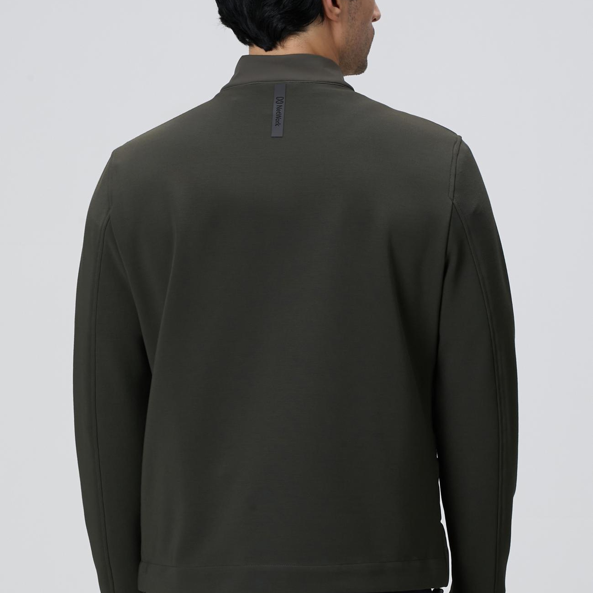 Network Erkek Haki Triko Kollu Mont