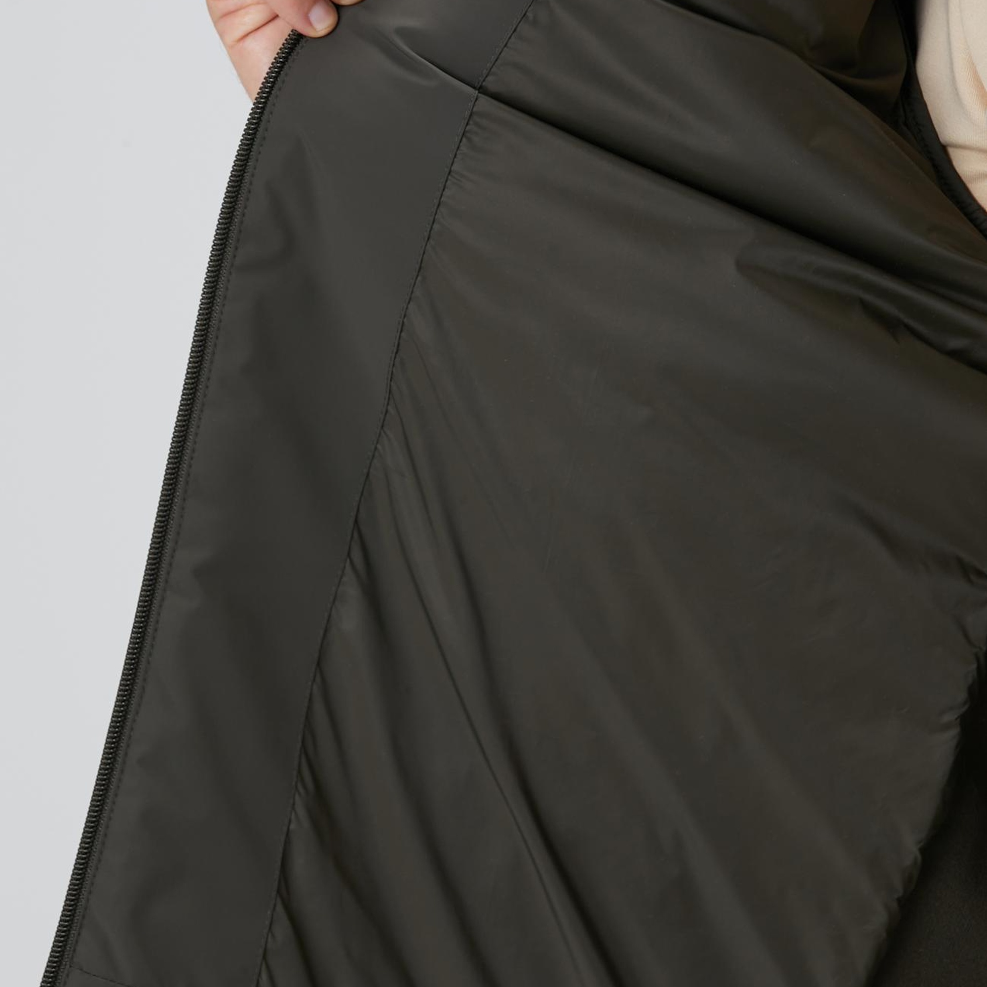 Network Erkek Haki Triko Kollu Mont