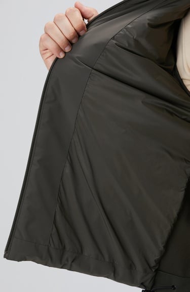  Network Erkek Haki Triko Kollu Mont