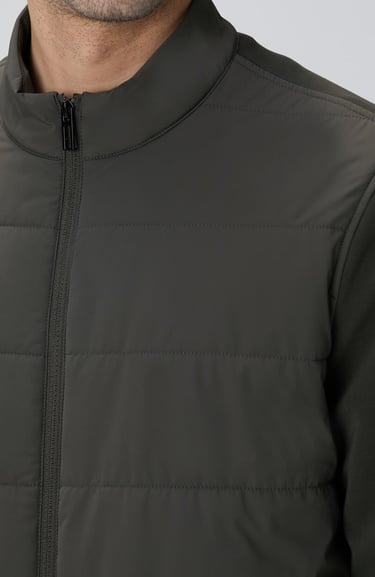  Network Erkek Haki Triko Kollu Mont