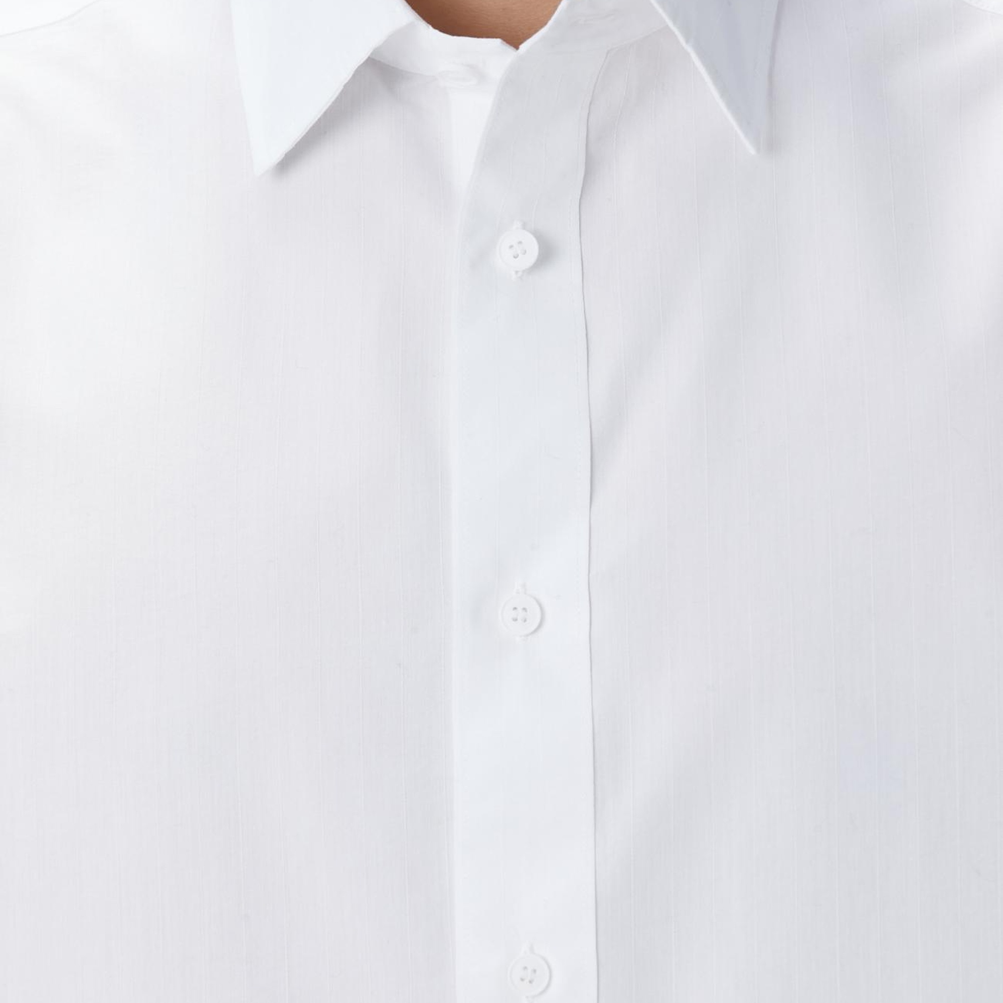 Network Erkek Ekru Çizgili Gömlek