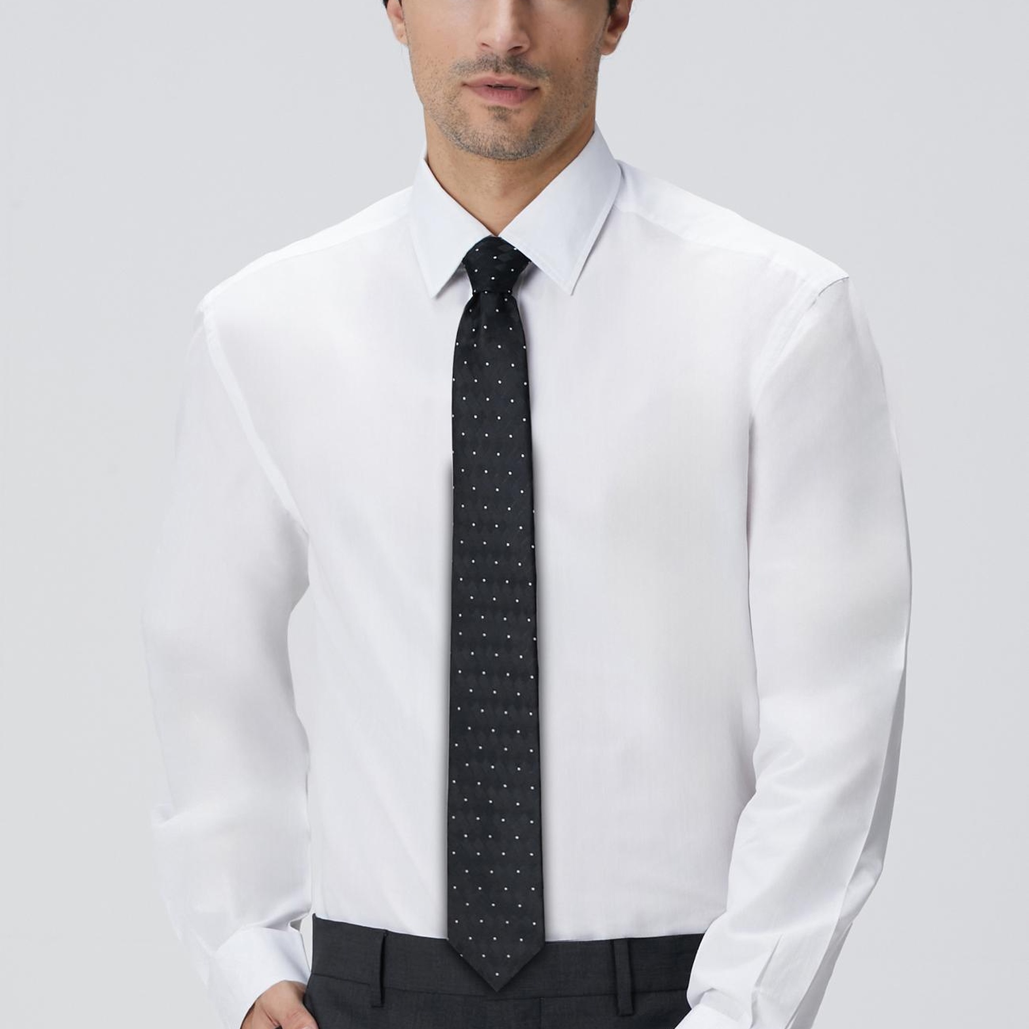 Network Erkek Ekru Çizgili Gömlek