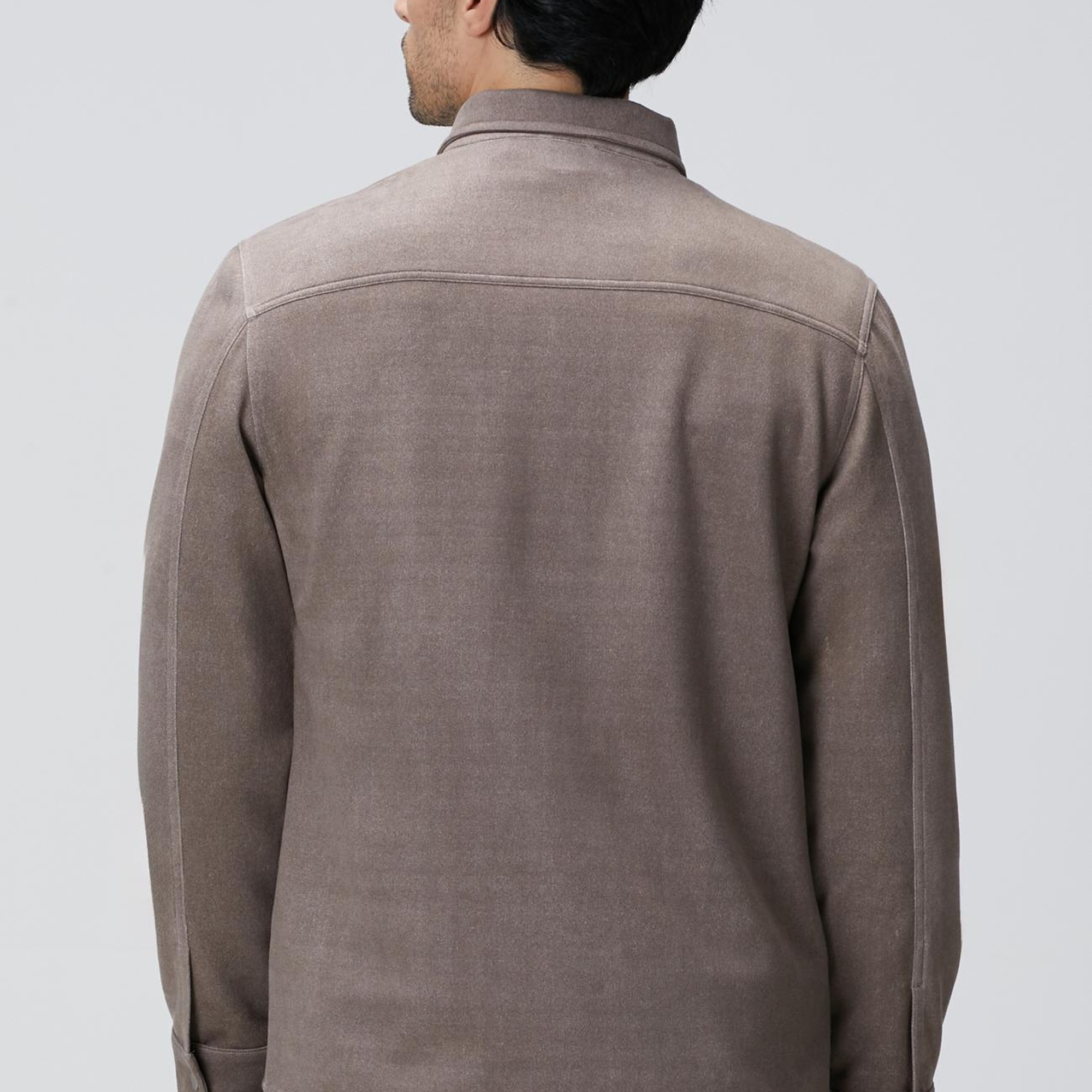 Network Erkek Vizon Süet Görünümlü Dış Gömlek