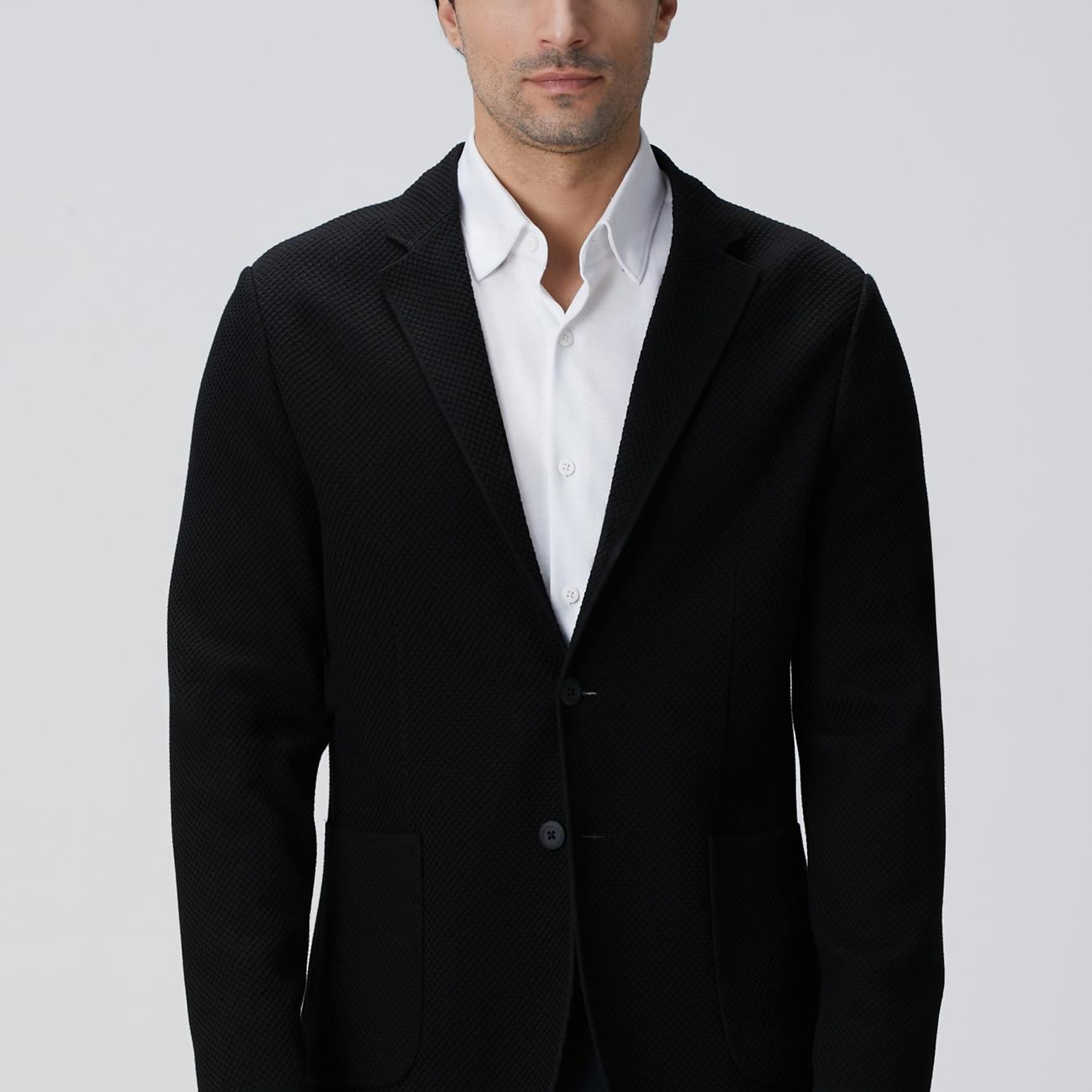 Network Erkek N-Tech Siyah Triko Ceket