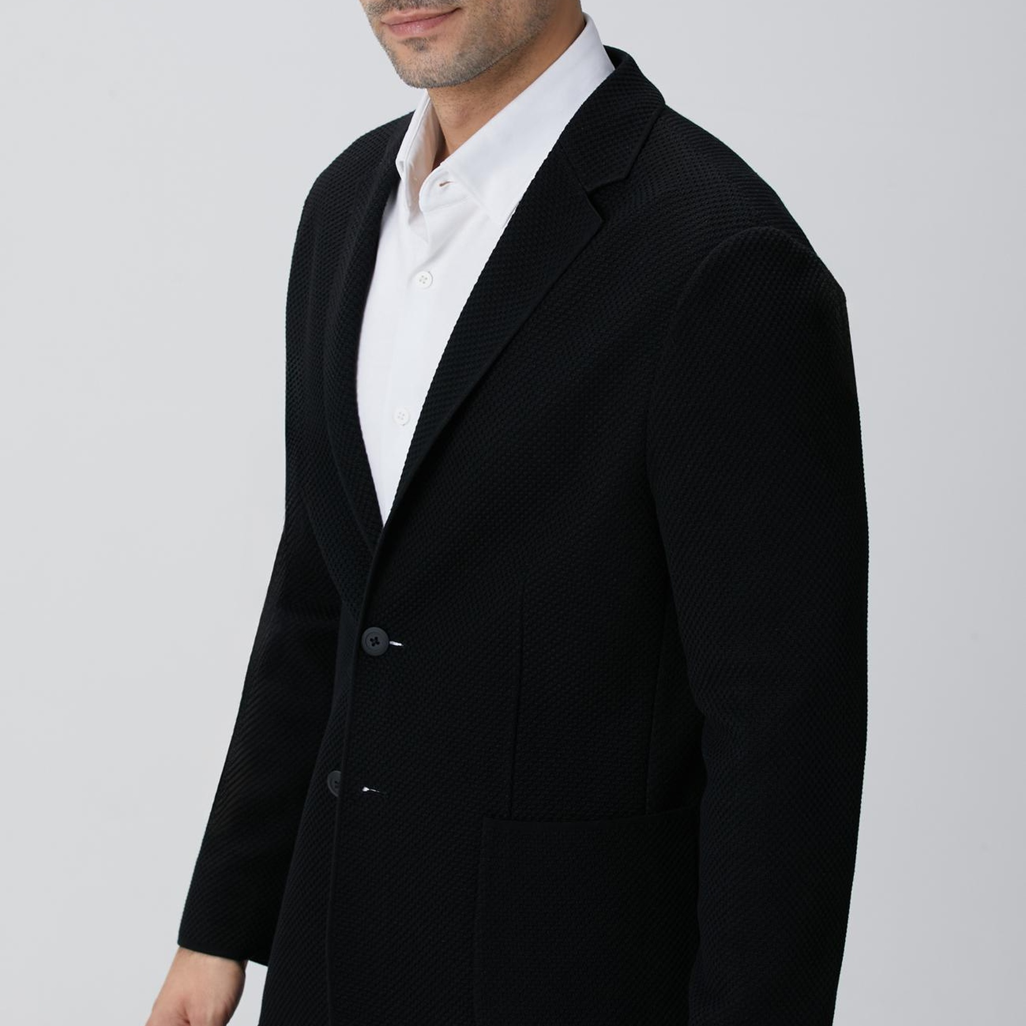 Network Erkek N-Tech Siyah Triko Ceket