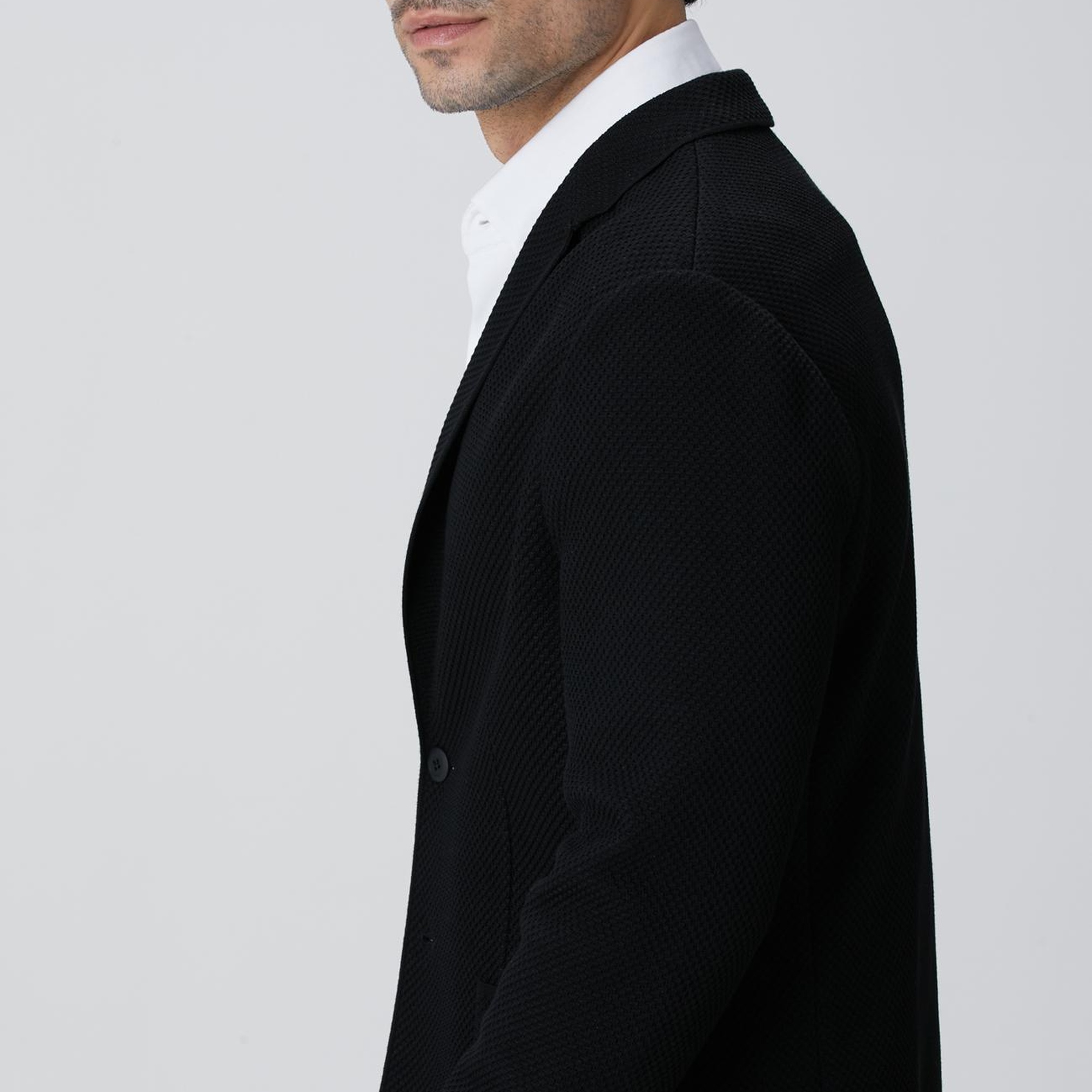 Network Erkek N-Tech Siyah Triko Ceket