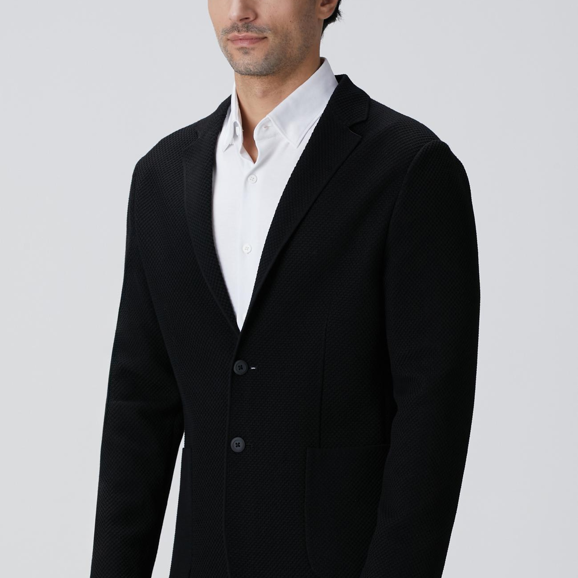 Network Erkek N-Tech Siyah Triko Ceket