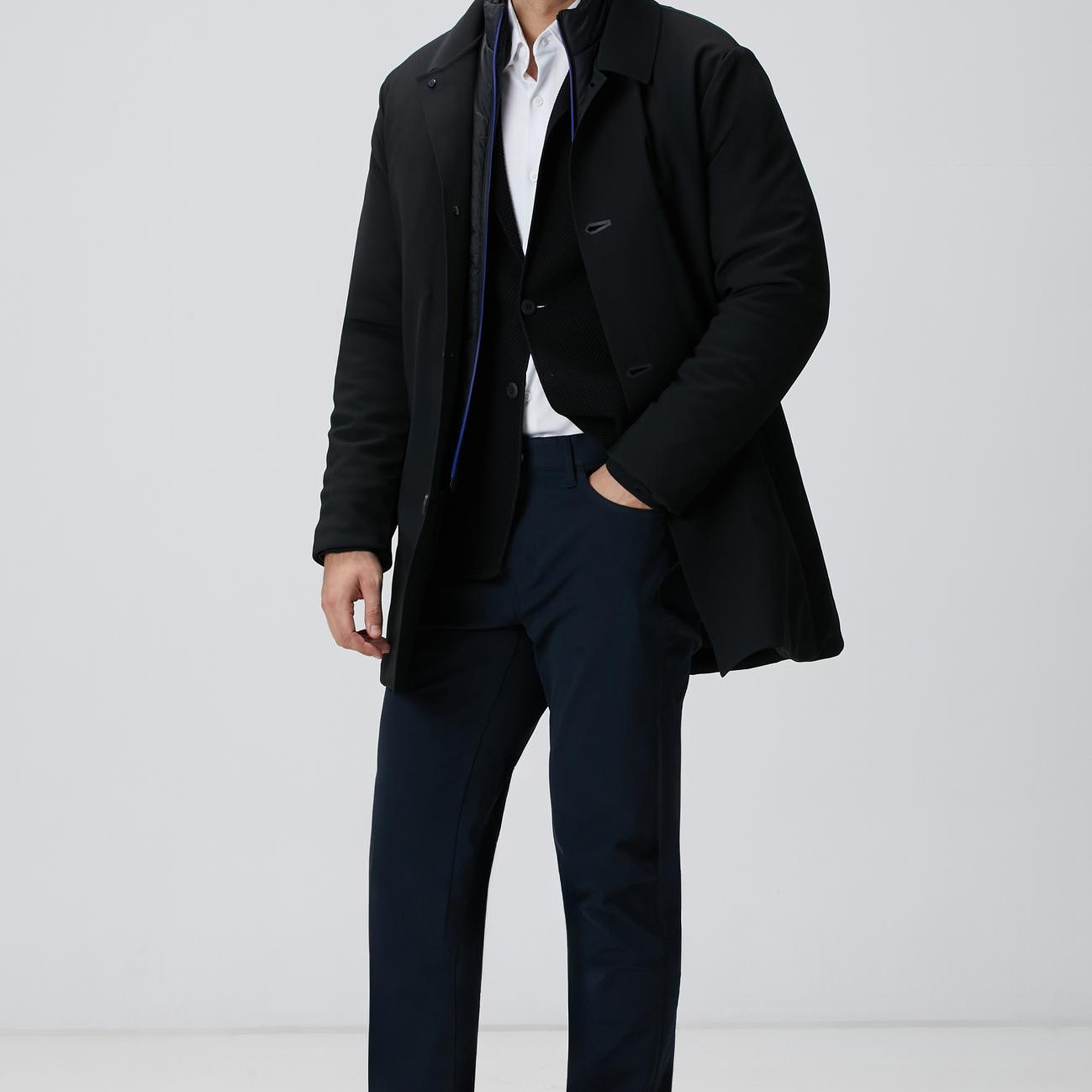 Network Erkek N-Tech Siyah Triko Ceket