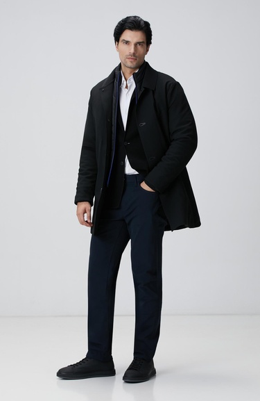  Network Erkek N-Tech Siyah Triko Ceket