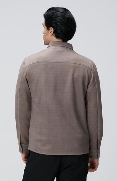  Network Erkek Vizon Süet Görünümlü Dış Gömlek