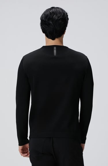  Network Erkek N-Tech Siyah Jakarlı Kazak